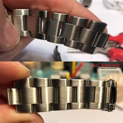 rolex oyster bracelet stretch repair|Rolex stretched band repair cost.